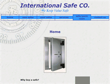 Tablet Screenshot of internationalsafe.com